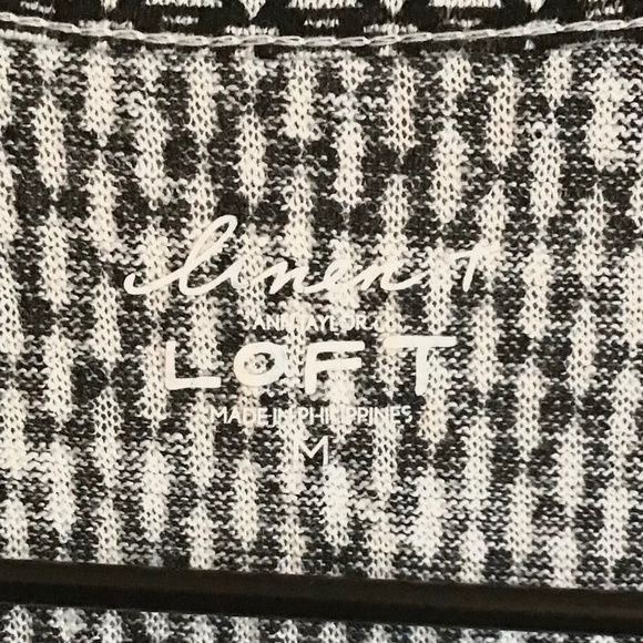 Loft black and white linen tee - Picture 7 of 8